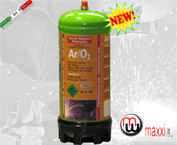 botellas desechables maxxiline argon o2 soldadura