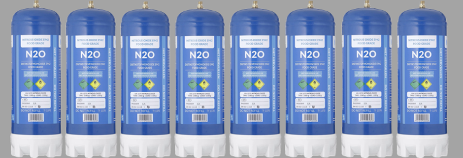 botellas desechables maxxiline de Óxido Nitroso E942